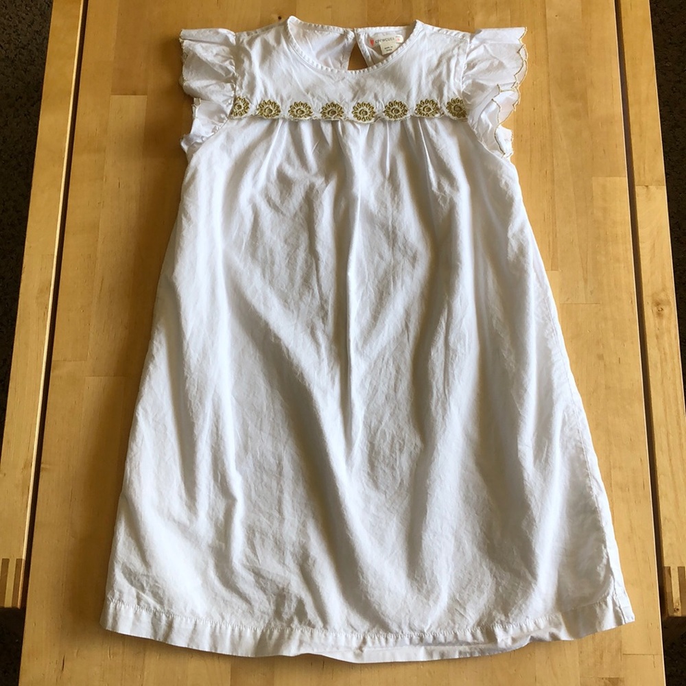 Crewcuts White Cotton Sundress - Girls 8